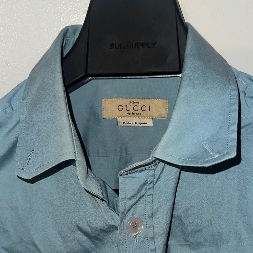 Gucci Men's Light Blue Casual Shirt